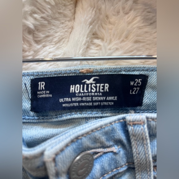 Ultra-High Rise Skinny Jeans Light Wash Hollister - Picture 3 of 6